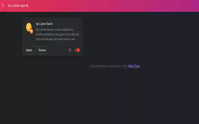 My Custom Sports from Chrome web store to be run with OffiDocs Chromium online My Custom Sports from Chrome web store to be run with OffiDocs Chromium online