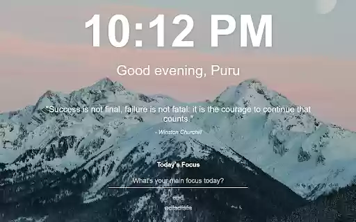 My Momentum Clone from Chrome web store to be run with OffiDocs Chromium online My Momentum Clone from Chrome web store to be run with OffiDocs Chromium online