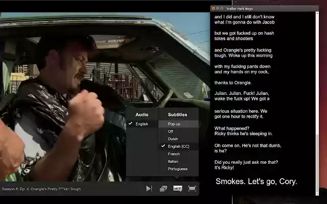 Netflix subtitles pop up from Chrome web store to be run with OffiDocs Chromium online Netflix subtitles pop up from Chrome web store to be run with OffiDocs Chromium online