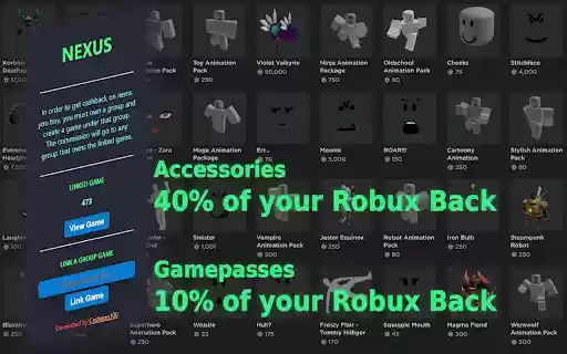 Nexus Roblox from Chrome web store to be run with OffiDocs Chromium online Nexus Roblox from Chrome web store to be run with OffiDocs Chromium online