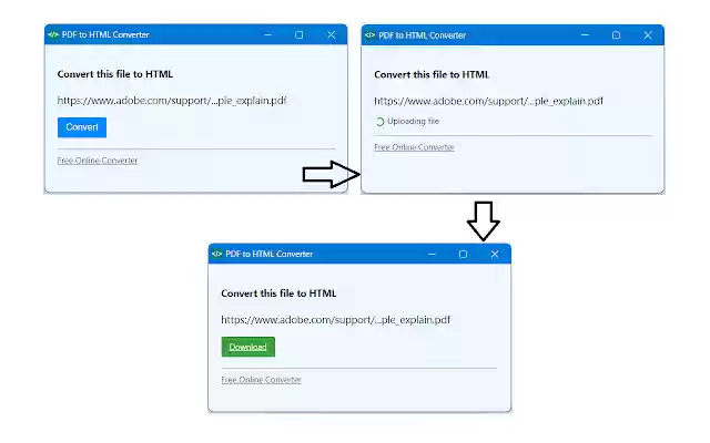 PDF to HTML Converter from Chrome web store to be run with OffiDocs Chromium online PDF to HTML Converter from Chrome web store to be run with OffiDocs Chromium online