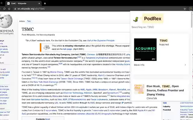 PodRex from Chrome web store to be run with OffiDocs Chromium online PodRex from Chrome web store to be run with OffiDocs Chromium online