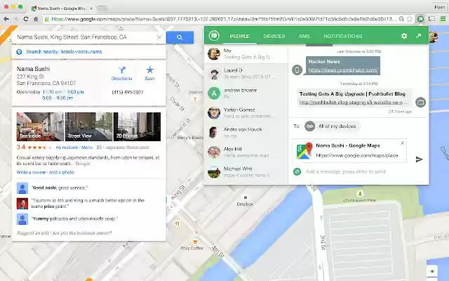 Pushbullet from Chrome web store to be run with OffiDocs Chromium online Pushbullet from Chrome web store to be run with OffiDocs Chromium online