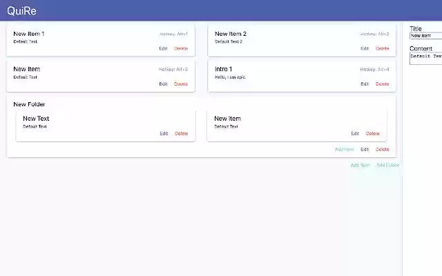 Quire from Chrome web store to be run with OffiDocs Chromium online Quire from Chrome web store to be run with OffiDocs Chromium online