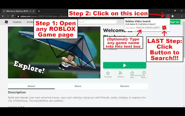 Roblox Video Search from Chrome web store to be run with OffiDocs Chromium online Roblox Video Search from Chrome web store to be run with OffiDocs Chromium online