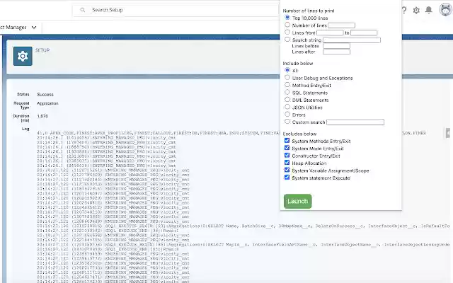 Salesforce Debug Log viewer from Chrome web store to be run with OffiDocs Chromium online Salesforce Debug Log viewer from Chrome web store to be run with OffiDocs Chromium online