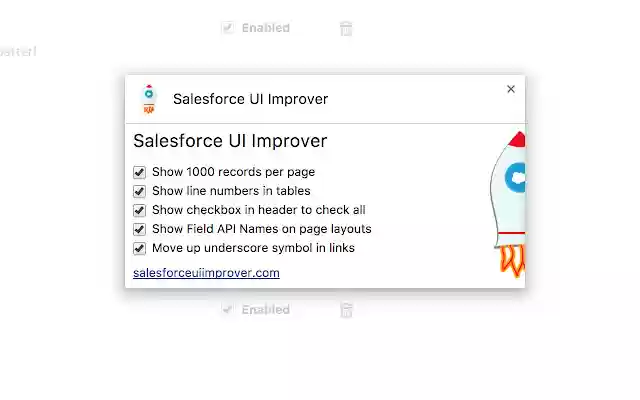 Salesforce UI Improver from Chrome web store to be run with OffiDocs Chromium online Salesforce UI Improver from Chrome web store to be run with OffiDocs Chromium online