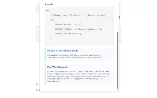 Salesforce Validation Doc Generator from Chrome web store to be run with OffiDocs Chromium online Salesforce Validation Doc Generator from Chrome web store to be run with OffiDocs Chromium online