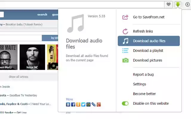 SaveFrom.net Helper from Chrome web store to be run with OffiDocs Chromium online SaveFrom.net Helper from Chrome web store to be run with OffiDocs Chromium online