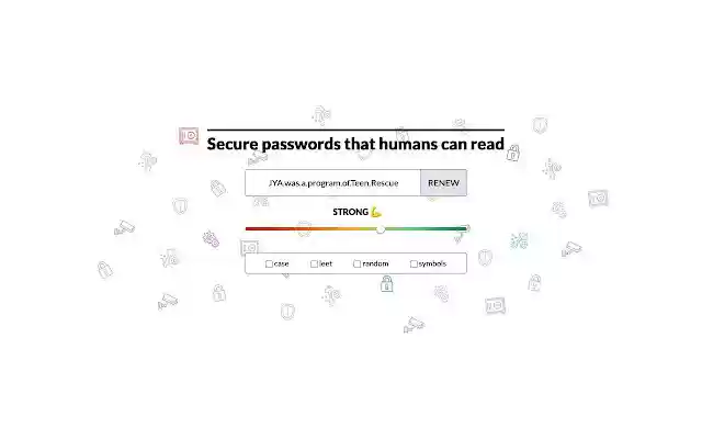 Semantic password generator from Chrome web store to be run with OffiDocs Chromium online Semantic password generator from Chrome web store to be run with OffiDocs Chromium online