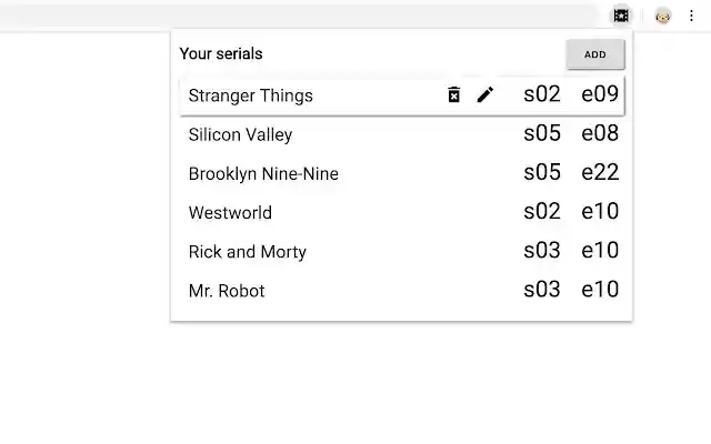 Serials Bookmark from Chrome web store to be run with OffiDocs Chromium online Serials Bookmark from Chrome web store to be run with OffiDocs Chromium online