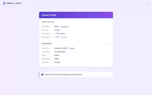 ShareYourFans™ Assistant from Chrome web store to be run with OffiDocs Chromium online ShareYourFans™ Assistant from Chrome web store to be run with OffiDocs Chromium online