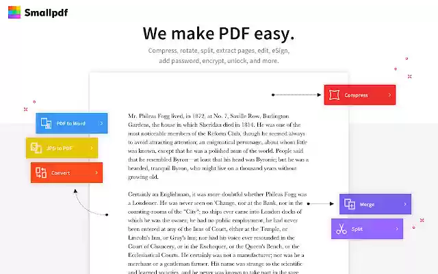 Smallpdf Edit, Compress and Convert PDF from Chrome web store to be run with OffiDocs Chromium online Smallpdf Edit, Compress and Convert PDF from Chrome web store to be run with OffiDocs Chromium online