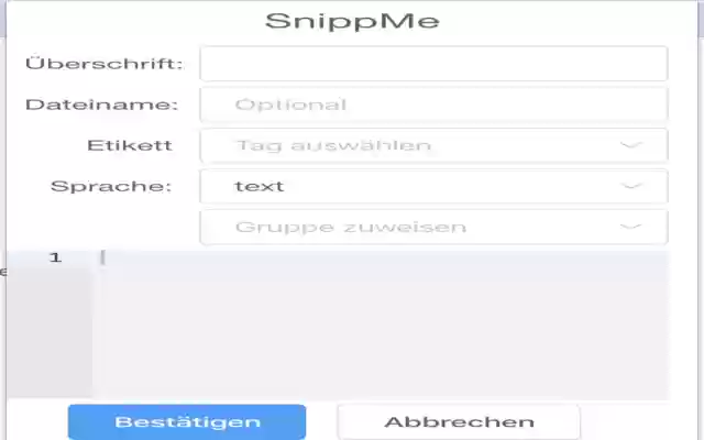 SnippMe from Chrome web store to be run with OffiDocs Chromium online SnippMe from Chrome web store to be run with OffiDocs Chromium online