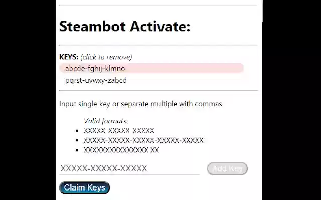 STEAM BOT from Chrome web store to be run with OffiDocs Chromium online STEAM BOT from Chrome web store to be run with OffiDocs Chromium online