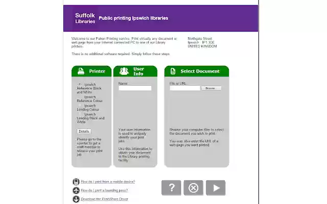 Suffolk Libraries printing Bury from Chrome web store to be run with OffiDocs Chromium online Suffolk Libraries printing Bury from Chrome web store to be run with OffiDocs Chromium online