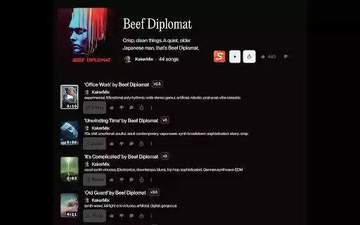 Suno Shuffle from Chrome web store to be run with OffiDocs Chromium online Suno Shuffle from Chrome web store to be run with OffiDocs Chromium online