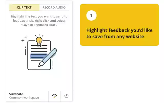 Survicate Feedback Hub from Chrome web store to be run with OffiDocs Chromium online Survicate Feedback Hub from Chrome web store to be run with OffiDocs Chromium online