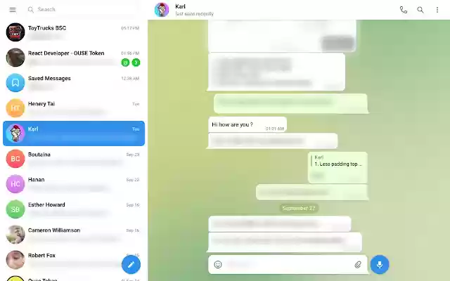 Telegram Blur from Chrome web store to be run with OffiDocs Chromium online Telegram Blur from Chrome web store to be run with OffiDocs Chromium online