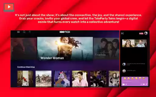Teleparty is now available with video chat from Chrome web store to be run with OffiDocs Chromium online Teleparty is now available with video chat from Chrome web store to be run with OffiDocs Chromium online