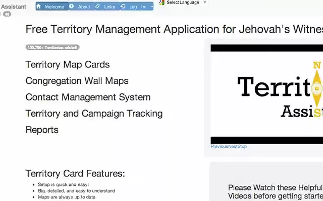 Territory Assistant from Chrome web store to be run with OffiDocs Chromium online Territory Assistant from Chrome web store to be run with OffiDocs Chromium online