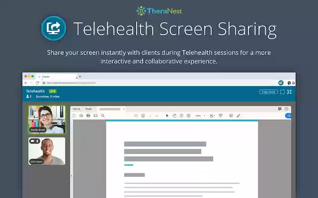 TheraNest Screen Sharing from Chrome web store to be run with OffiDocs Chromium online TheraNest Screen Sharing from Chrome web store to be run with OffiDocs Chromium online