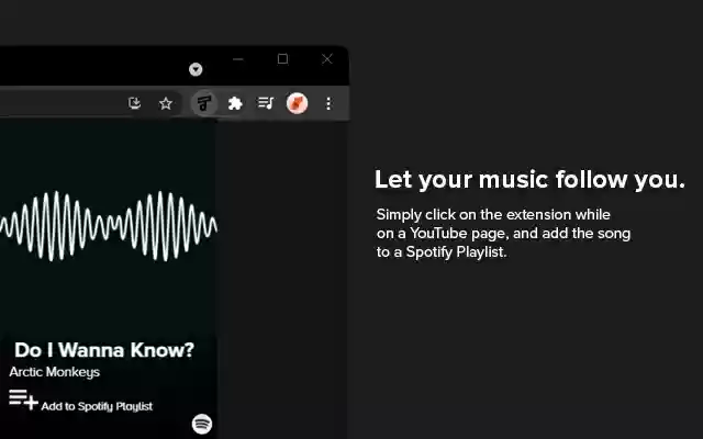 Tubify YouTube to Spotify from Chrome web store to be run with OffiDocs Chromium online Tubify YouTube to Spotify from Chrome web store to be run with OffiDocs Chromium online