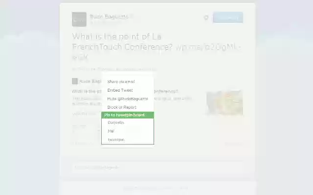 tweetpin.it for Chrome from Chrome web store to be run with OffiDocs Chromium online tweetpin.it for Chrome from Chrome web store to be run with OffiDocs Chromium online