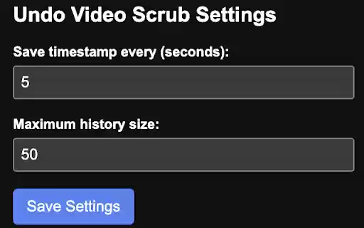 Undo Video Scrub from Chrome web store to be run with OffiDocs Chromium online Undo Video Scrub from Chrome web store to be run with OffiDocs Chromium online