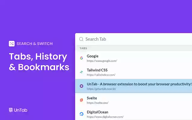 UnTab from Chrome web store to be run with OffiDocs Chromium online UnTab from Chrome web store to be run with OffiDocs Chromium online