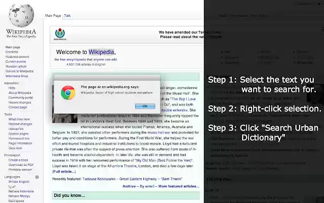 Urban Dictionary Quick Search from Chrome web store to be run with OffiDocs Chromium online Urban Dictionary Quick Search from Chrome web store to be run with OffiDocs Chromium online