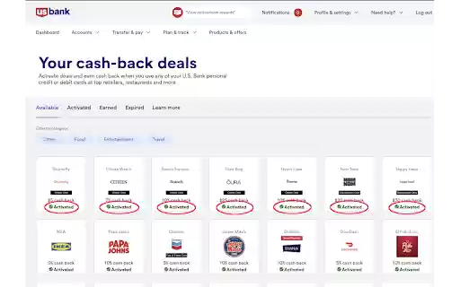 US Bank Deals Activator from Chrome web store to be run with OffiDocs Chromium online US Bank Deals Activator from Chrome web store to be run with OffiDocs Chromium online