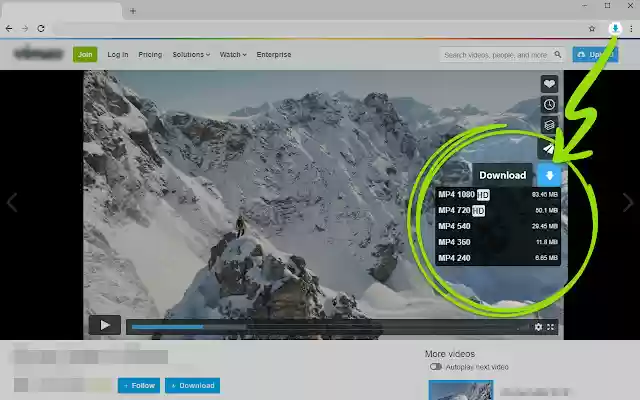 Video Downloader for Vimeo from Chrome web store to be run with OffiDocs Chromium online Video Downloader for Vimeo from Chrome web store to be run with OffiDocs Chromium online