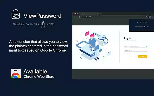 View Password from Chrome web store to be run with OffiDocs Chromium online View Password from Chrome web store to be run with OffiDocs Chromium online