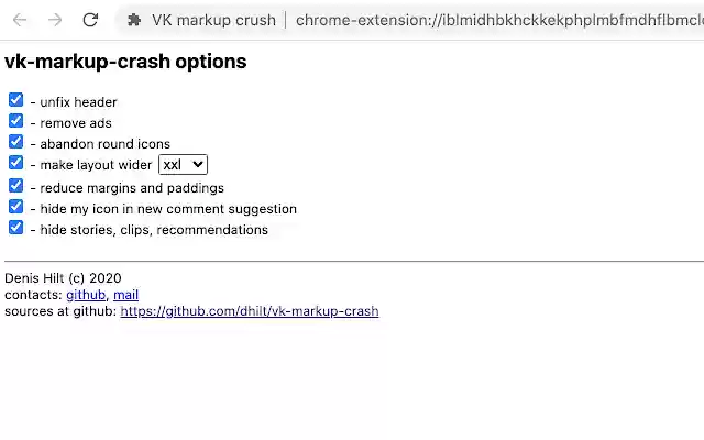 VK markup crush from Chrome web store to be run with OffiDocs Chromium online VK markup crush from Chrome web store to be run with OffiDocs Chromium online