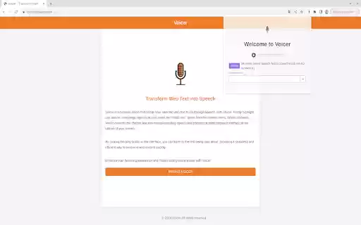 Voicer from Chrome web store to be run with OffiDocs Chromium online Voicer from Chrome web store to be run with OffiDocs Chromium online