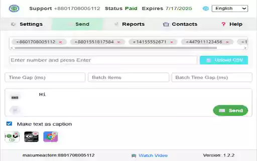 WA Bulk Message Sender from Chrome web store to be run with OffiDocs Chromium online WA Bulk Message Sender from Chrome web store to be run with OffiDocs Chromium online