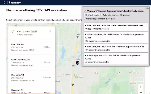 walmart vaccine appointment checker extension from Chrome web store to be run with OffiDocs Chromium online walmart vaccine appointment checker extension from Chrome web store to be run with OffiDocs Chromium online