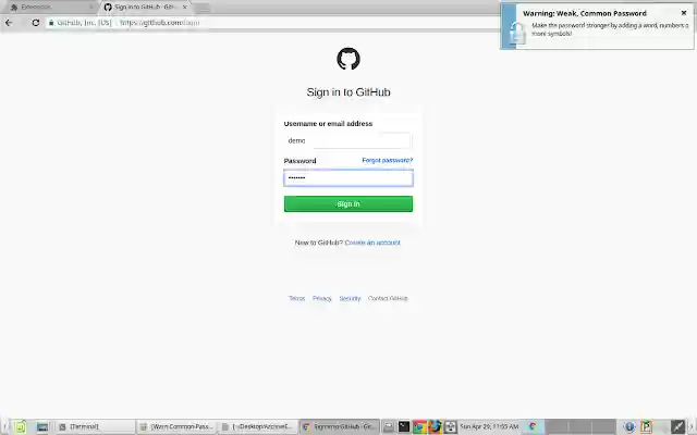 Warn Common Password from Chrome web store to be run with OffiDocs Chromium online Warn Common Password from Chrome web store to be run with OffiDocs Chromium online