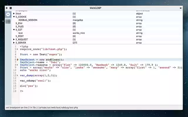 WebGDBp from Chrome web store to be run with OffiDocs Chromium online WebGDBp from Chrome web store to be run with OffiDocs Chromium online