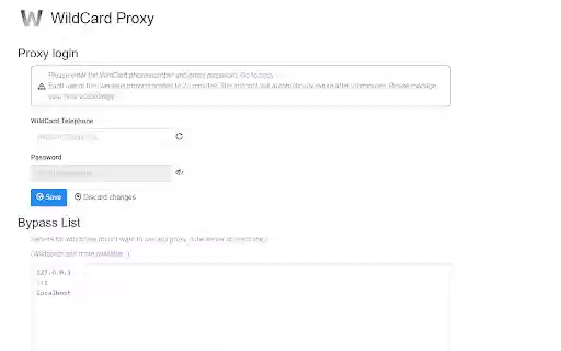 WildCard Proxy from Chrome web store to be run with OffiDocs Chromium online WildCard Proxy from Chrome web store to be run with OffiDocs Chromium online