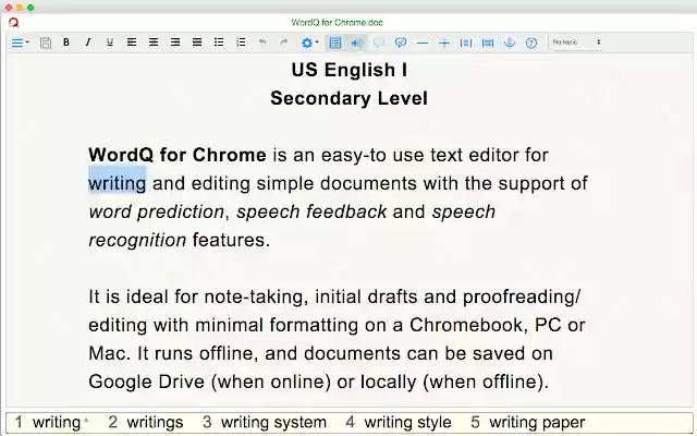 WordQ US I Edu from Chrome web store to be run with OffiDocs Chromium online WordQ US I Edu from Chrome web store to be run with OffiDocs Chromium online