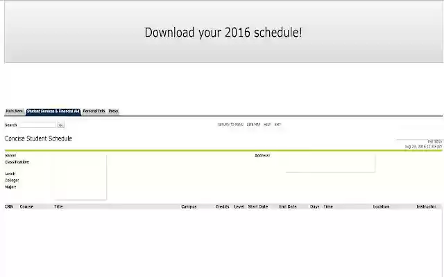 WPI Schedule Exporter (2017 Version) from Chrome web store to be run with OffiDocs Chromium online WPI Schedule Exporter (2017 Version) from Chrome web store to be run with OffiDocs Chromium online