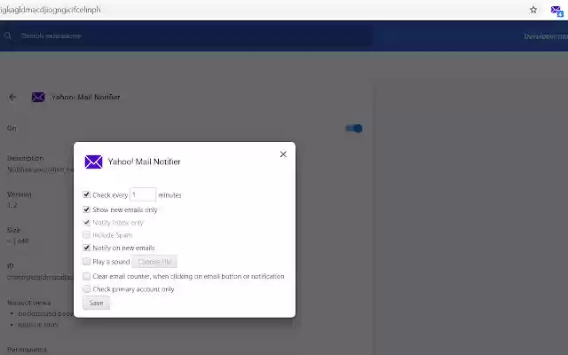 Yahoo! Mail Notifier from Chrome web store to be run with OffiDocs Chromium online Yahoo! Mail Notifier from Chrome web store to be run with OffiDocs Chromium online