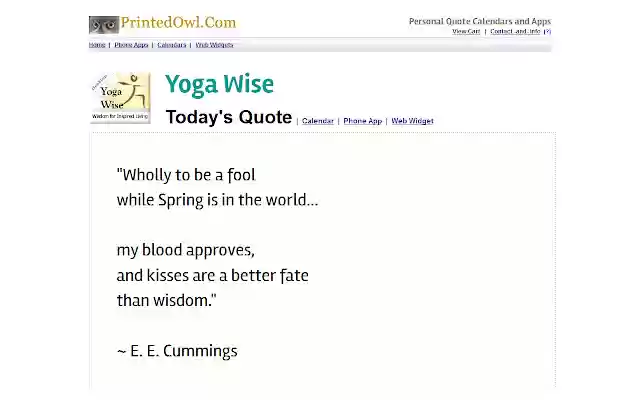 Yoga Wise Daily Quote from Chrome web store to be run with OffiDocs Chromium online Yoga Wise Daily Quote from Chrome web store to be run with OffiDocs Chromium online