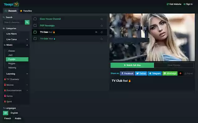 Yoopi TV from Chrome web store to be run with OffiDocs Chromium online Yoopi TV from Chrome web store to be run with OffiDocs Chromium online
