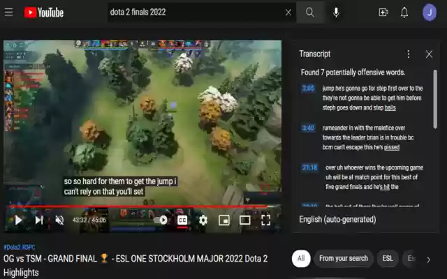 Youtube Transcript Content Filter from Chrome web store to be run with OffiDocs Chromium online Youtube Transcript Content Filter from Chrome web store to be run with OffiDocs Chromium online