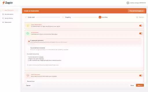 ZapIn Automate Your LinkedIn Engagement from Chrome web store to be run with OffiDocs Chromium online ZapIn Automate Your LinkedIn Engagement from Chrome web store to be run with OffiDocs Chromium online
