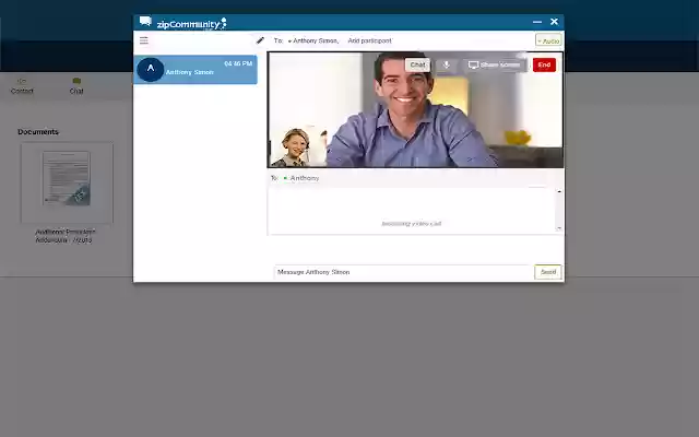 zipCommunity™ Screen Share from Chrome web store to be run with OffiDocs Chromium online zipCommunity™ Screen Share from Chrome web store to be run with OffiDocs Chromium online
