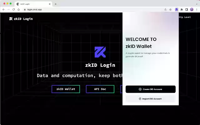 zkID Wallet from Chrome web store to be run with OffiDocs Chromium online zkID Wallet from Chrome web store to be run with OffiDocs Chromium online